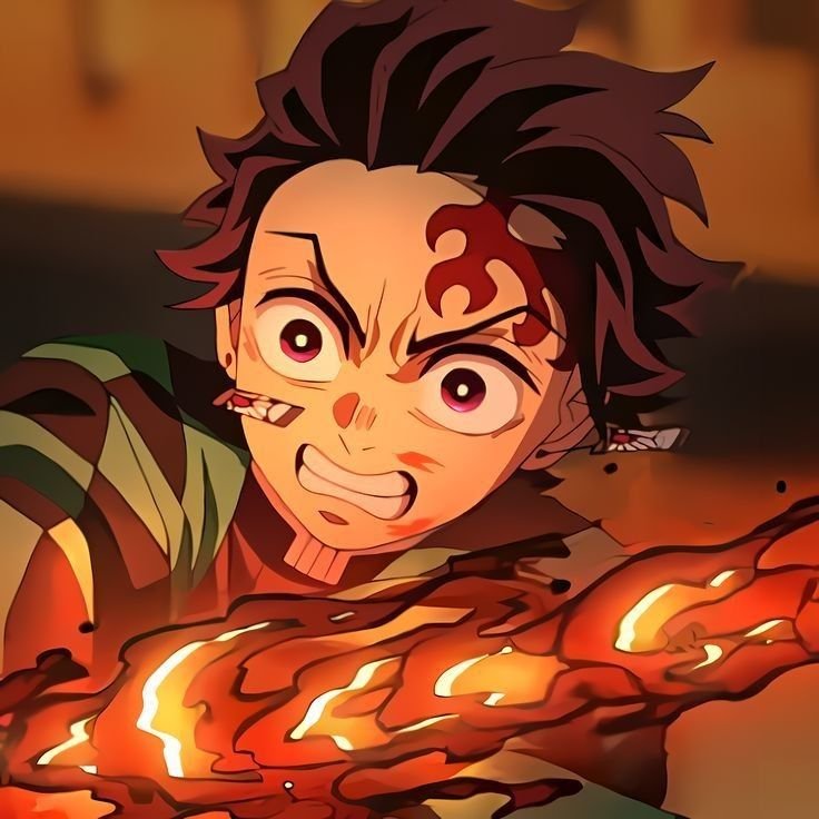 Tanjiro Kamado using Sun Breathing and Water Breathing in Demon Slayer Kimetsu no Yaiba